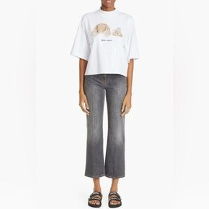 PALM ANGELS
Star Inset Flare Jeans In Black Black size29.